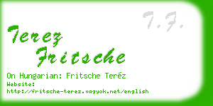terez fritsche business card